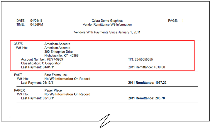 W9 Information-report